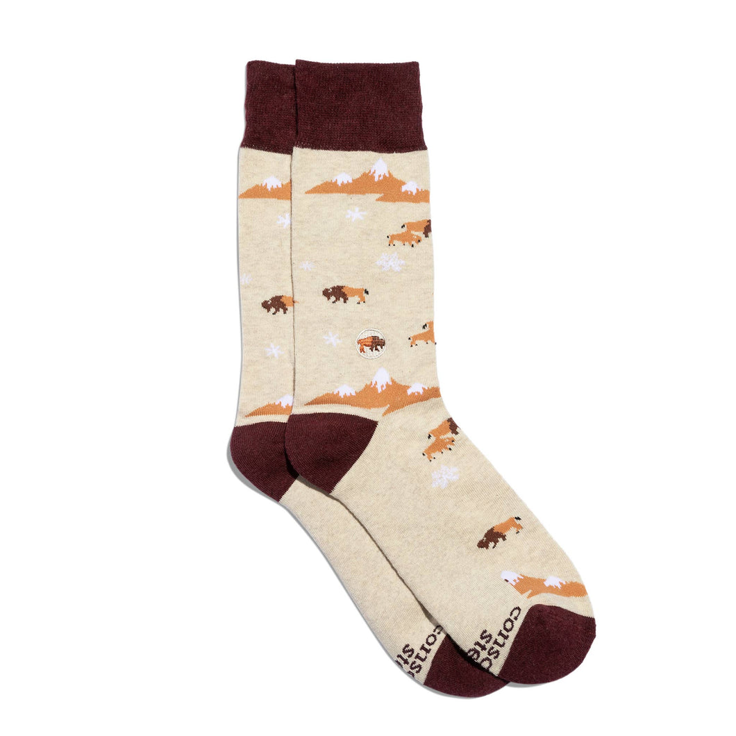 Socks that Protect Bison - Medium